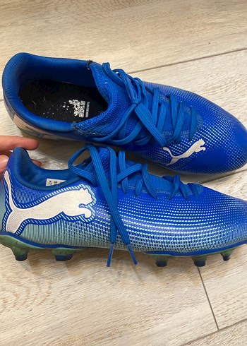 Puma Erkek Mavi Futbol Ayakkabısı Velcro Detaylı