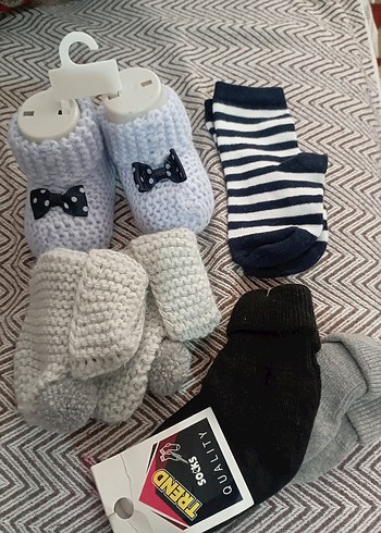 Gri Bebek Çorap Seti TREND - Görsel 2