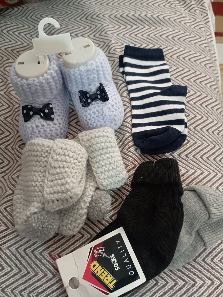 Gri Bebek Çorap Seti TREND - Görsel 2