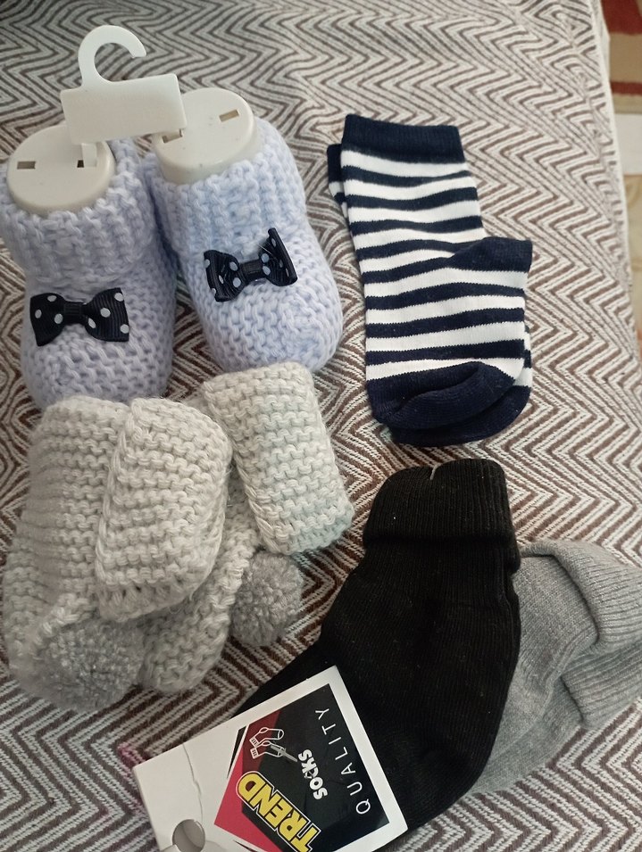 Gri Bebek Çorap Seti TREND - Görsel 3