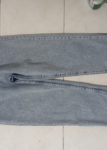 Gri Midi Boy Kadın Kot Pantolon