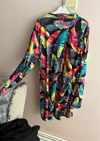 Renkli Salaş Uzun Kollu Haşema - Görsel 3