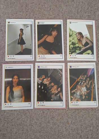 Gidle Instagram Temalı Fotoğraf Kartları