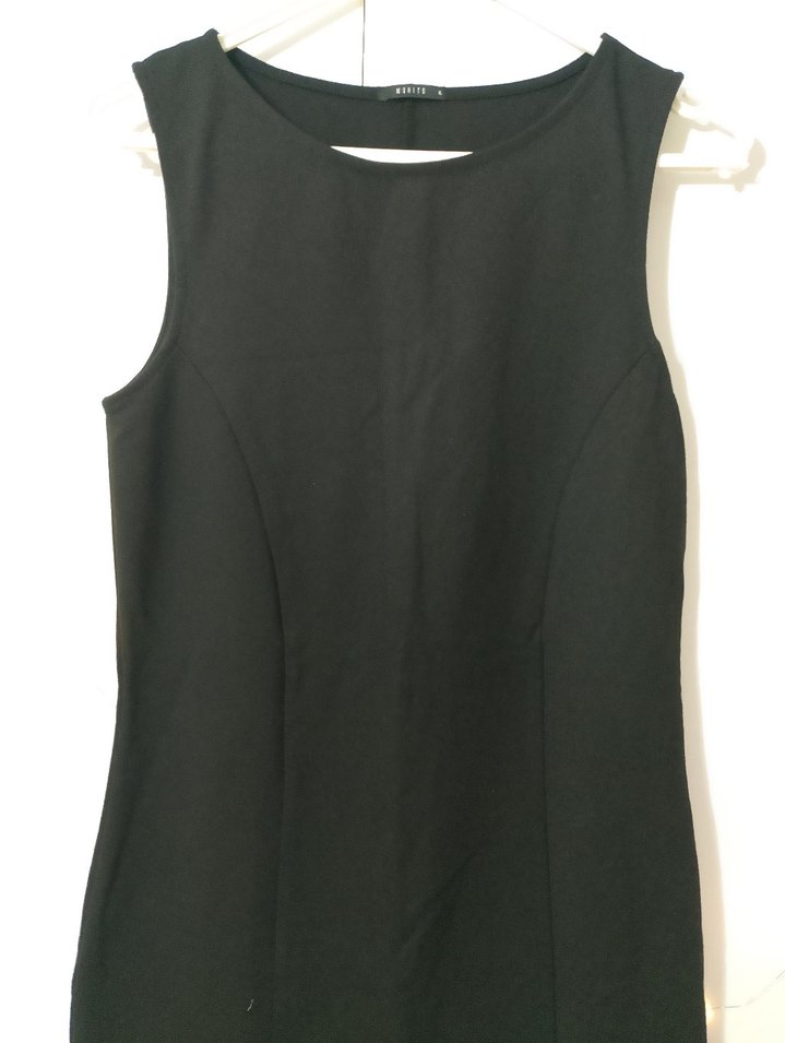 siyah günlük elbise - Görsel 2