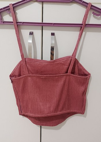 Pembe Kadın Crop - Görsel 2