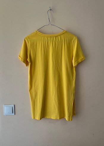 Diğer Sarı Kısa Kollu Basic Tişört