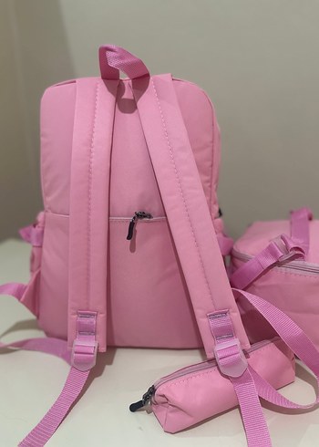 Beden Renk Pembe Pastel Çocuk Okul Çantası Seti