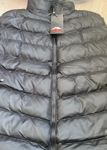 xl Beden Siyah Fermuarlı Erkek Yelek