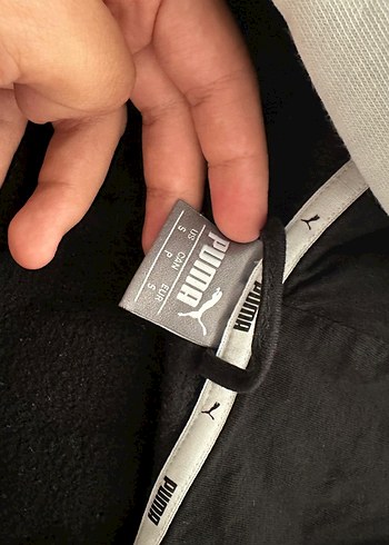 Puma Erkek Siyah Gri Kapüşonlu Sweatshirt - Görsel 3