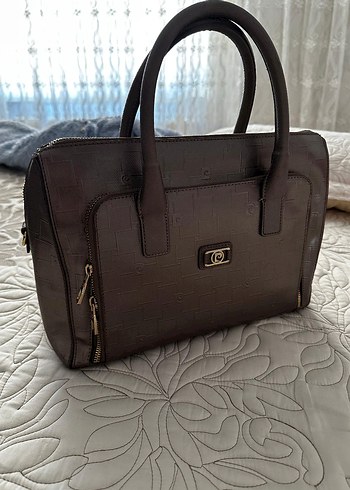 Kahverengi Deri Kadın Çanta - Görsel 3