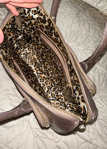 Kahverengi Deri Kadın Çanta - Görsel 4