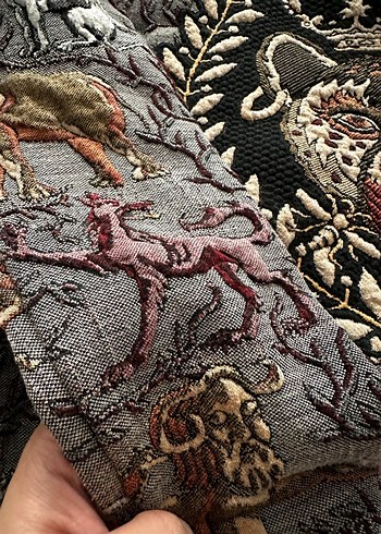 ÖZEL SERİ Bohem Desenli Gri Erkek Sweatshirt - Görsel 4