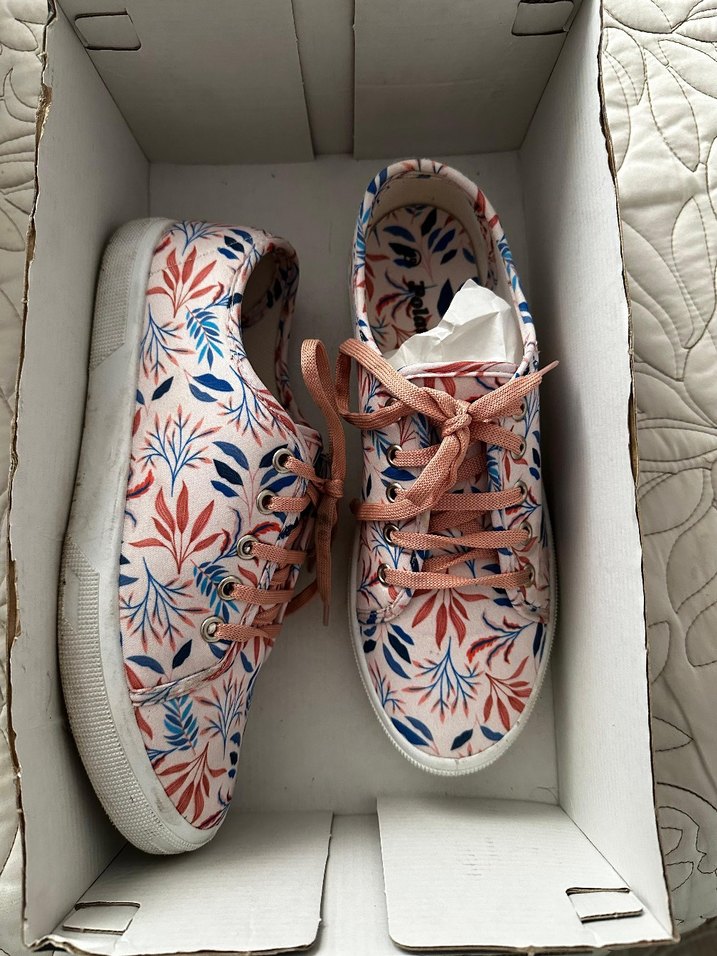 Pembe Baskılı Kadın Spor Ayakkabı - Görsel 3