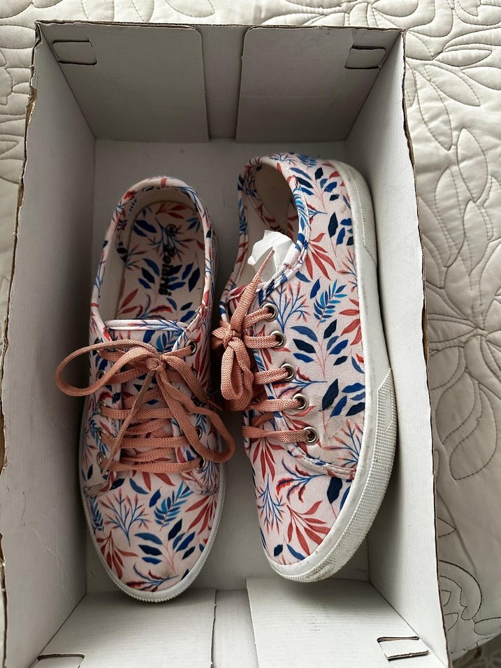 Pembe Baskılı Kadın Spor Ayakkabı - Görsel 2