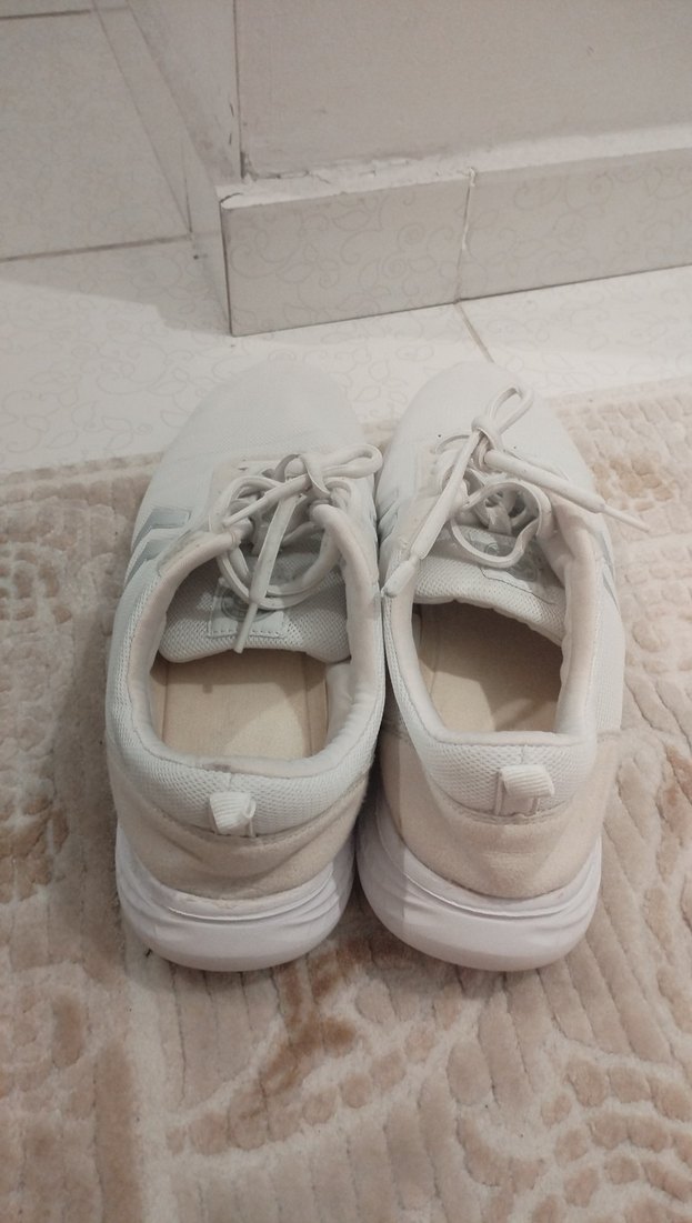 Beyaz Bağcıklı erkek Spor Ayakkabı - Görsel 3