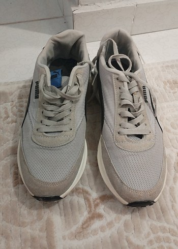 Gri Puma Kadın Sneakers Spor Ayakkabı - Görsel 4