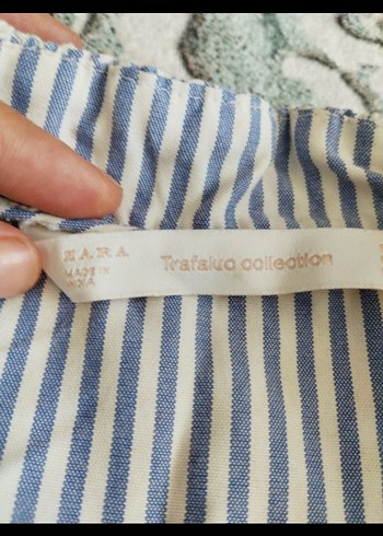 36 Beden mavi Renk Nakışlı üst