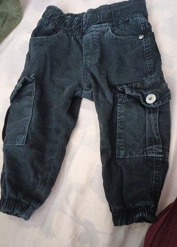 Siyah Erkek Çocuk Bol Kesim Denim Pantolon