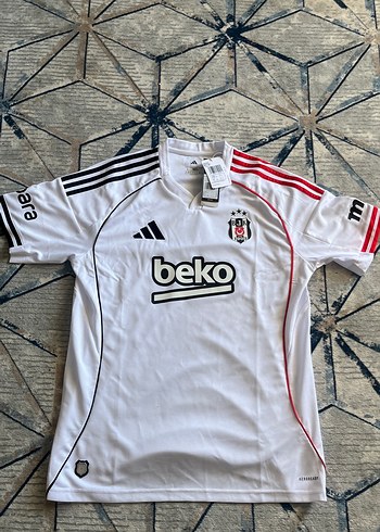 Beyaz Erkek Kısa Kollu Beşiktaş Forma
