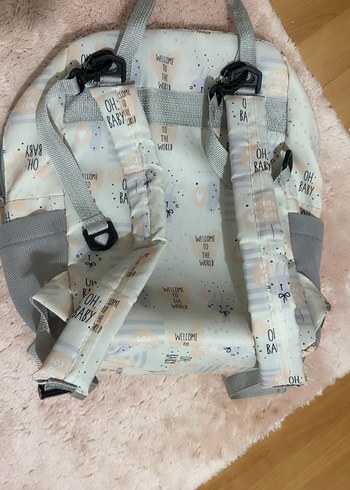 Gri Pastel Desenli Bebek Çantası - Görsel 3