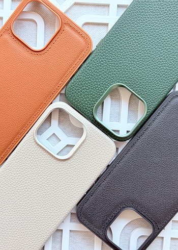 Deri Renkli Telefon Kılıfları