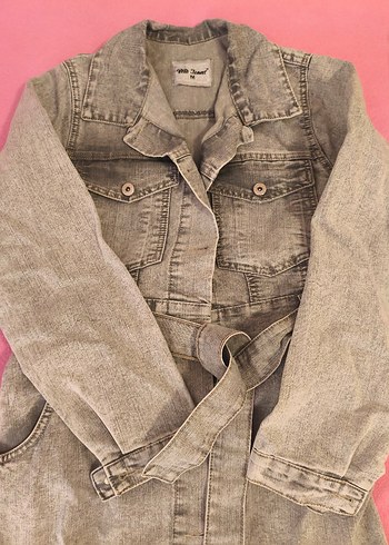 Gri Simli Uzun Kot Elbise - Görsel 3