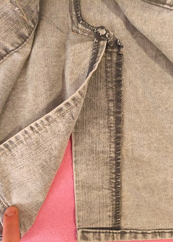 Gri Simli Uzun Kot Elbise - Görsel 4