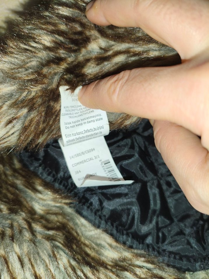 Bordo Kürklü Şapka - Görsel 4