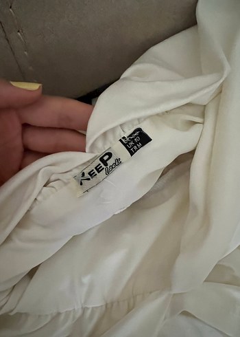 Trendyol & Milla Kısa tulum şortlu elbise beyaz mini
