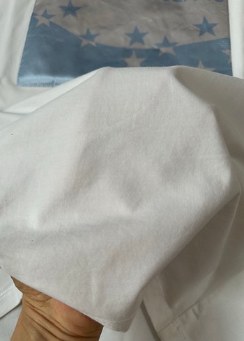 s Beden beyaz Renk Calvin Klein Beyaz Baskılı Kısa Kollu Tişört
