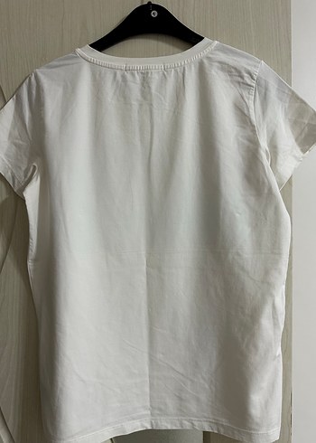 Calvin Klein Calvin Klein Beyaz Baskılı Kısa Kollu Tişört