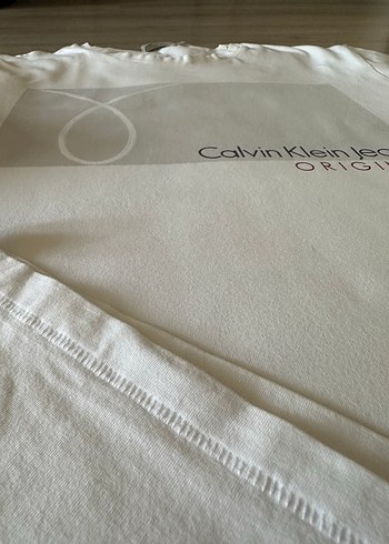 Calvin Klein Calvin Klein Jeans Erkek Beyaz Baskılı Tişört