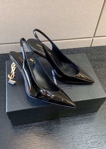Kadın Siyah Rugan Stiletto Topuklu Ayakkabı