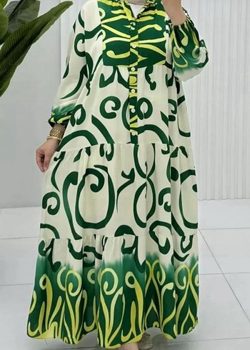 OKYANUS MODEL VİSKON TESETTÜR ELBİSE