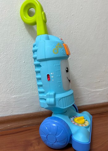 Fisher Price Renkli Mavi Eğitici Oyuncak Süpürge