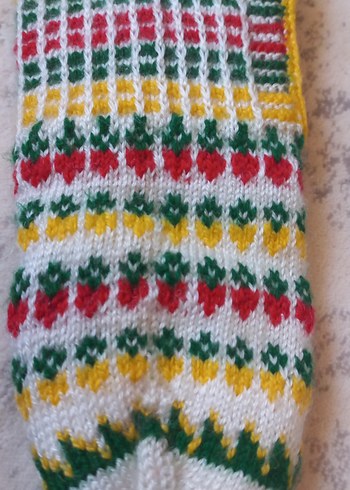 Renkli Nakışlı Kız Çorabı - Görsel 3