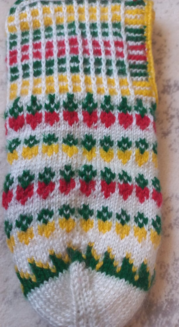 Renkli Nakışlı Kız Çorabı - Görsel 4