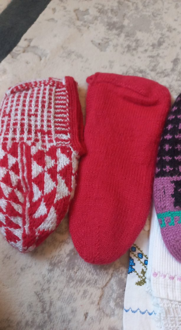 Renkli Kız Çorapları Örgü Kumaş - Görsel 3