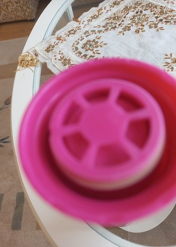 Pembe Kapaklı Renkli Noktalı Termo - Görsel 4