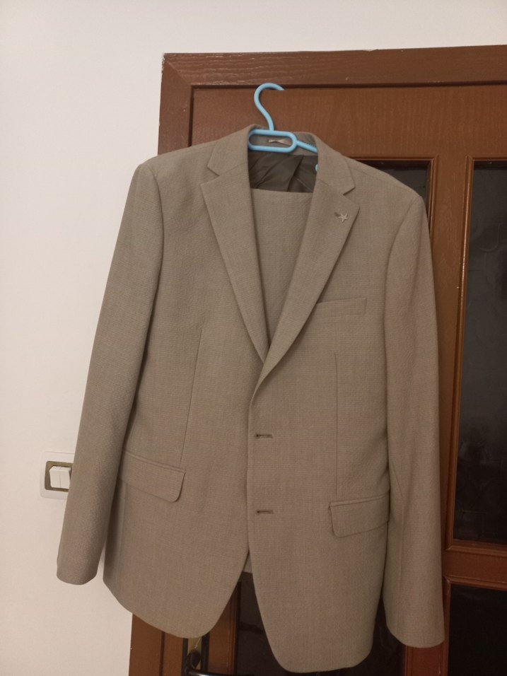 Bej Erkek Ofis Takım Elbise - Görsel 2