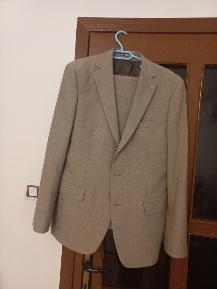 Bej Erkek Ofis Takım Elbise - Görsel 3