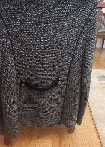 Gri Düğmeli Erkek 12.14 yaş Triko Ceket - Görsel 2