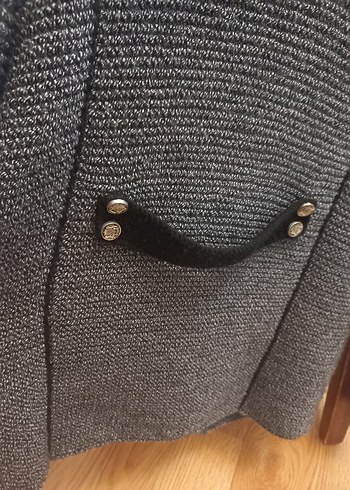 Gri Düğmeli Erkek 12.14 yaş Triko Ceket - Görsel 7