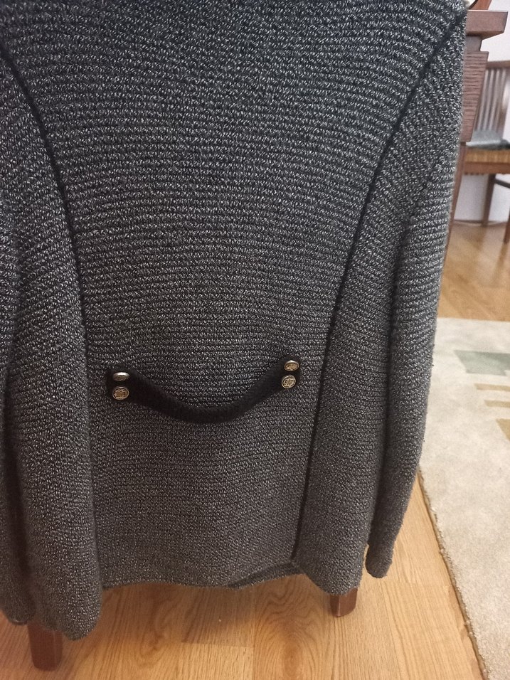 Gri Düğmeli Erkek 12.14 yaş Triko Ceket - Görsel 2