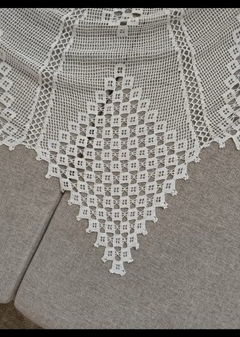 Bohem Tarzı El Yapımı Dantel Örtü - Görsel 4