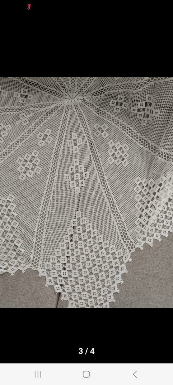 Bohem Tarzı El Yapımı Dantel Örtü - Görsel 3