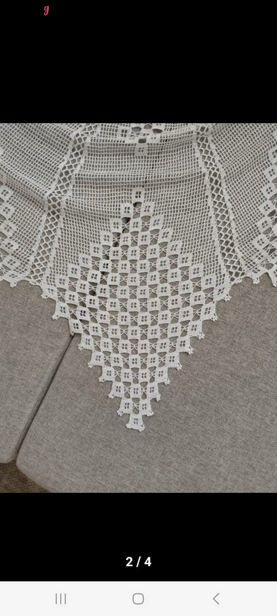 Bohem Tarzı El Yapımı Dantel Örtü - Görsel 4