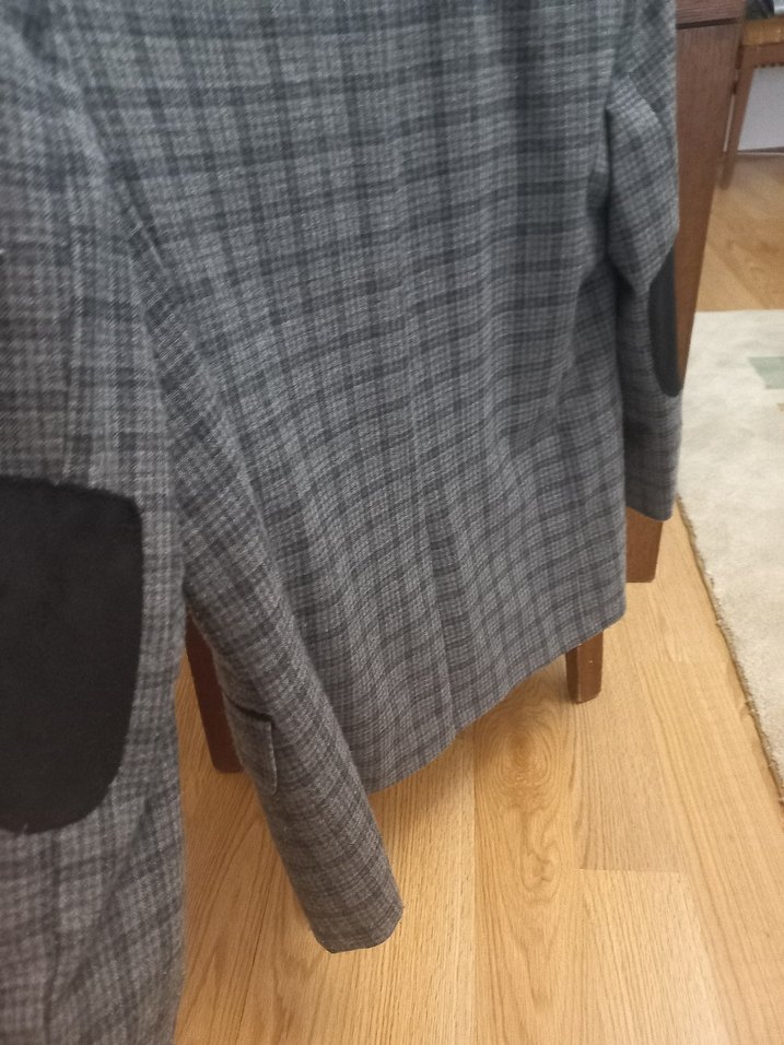 Gri Ekose Desenli Erkek Ceket.10.11 yaş - Görsel 4