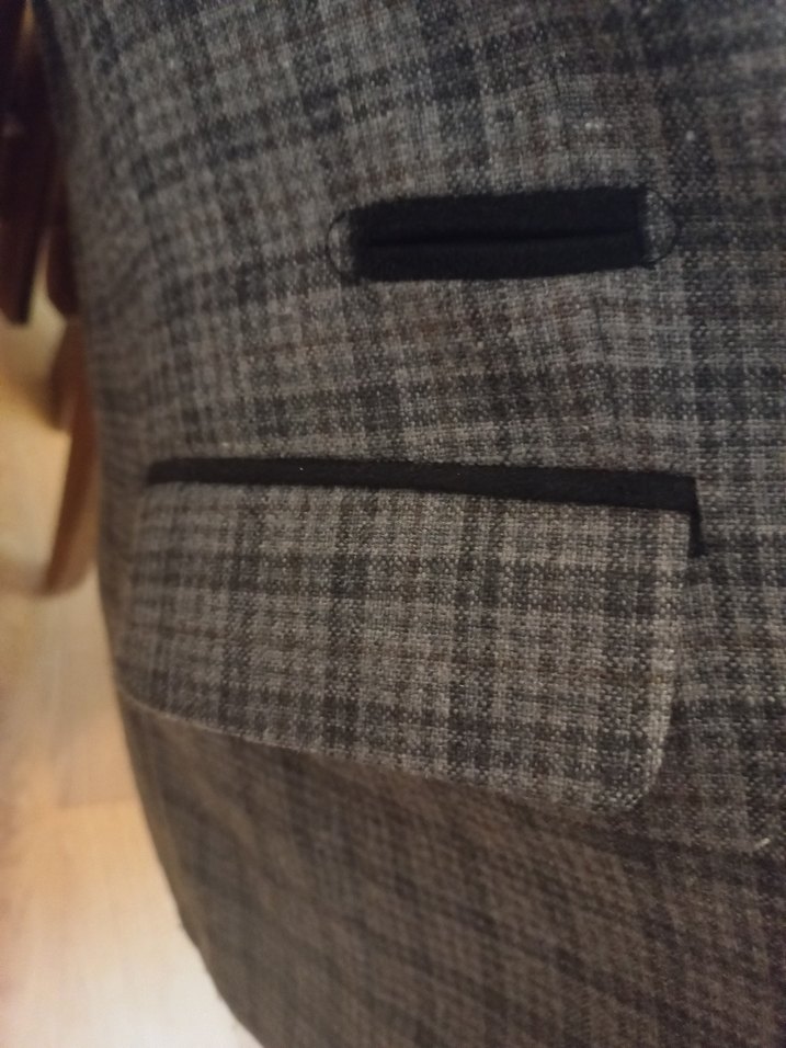 Gri Ekose Desenli Erkek Ceket.10.11 yaş - Görsel 3