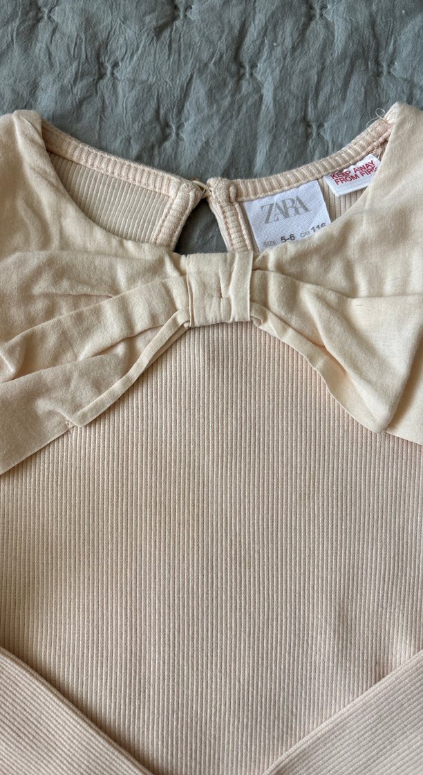 Uzun Kollu açık pembe Kız Bebek alttan çıtçıtlı pamuklu Body - Görsel 2